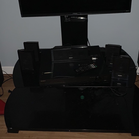 GLASS TV STAND - Picture 2 of 3